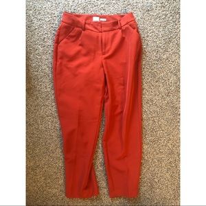 Cropped stretch dress pants